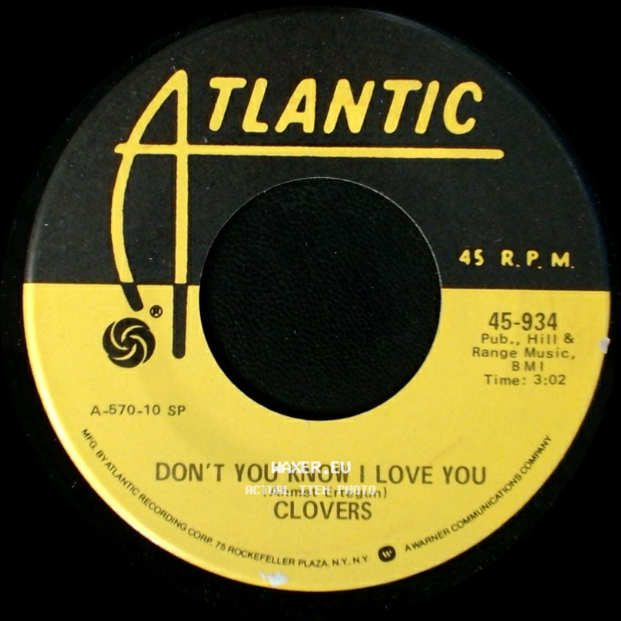 Clovers - Don't You Know I Love You / Skylark side A