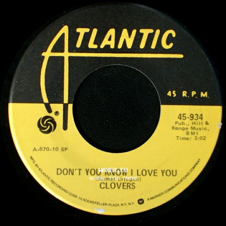 Clovers - Don't You Know I Love You / Skylark side A
