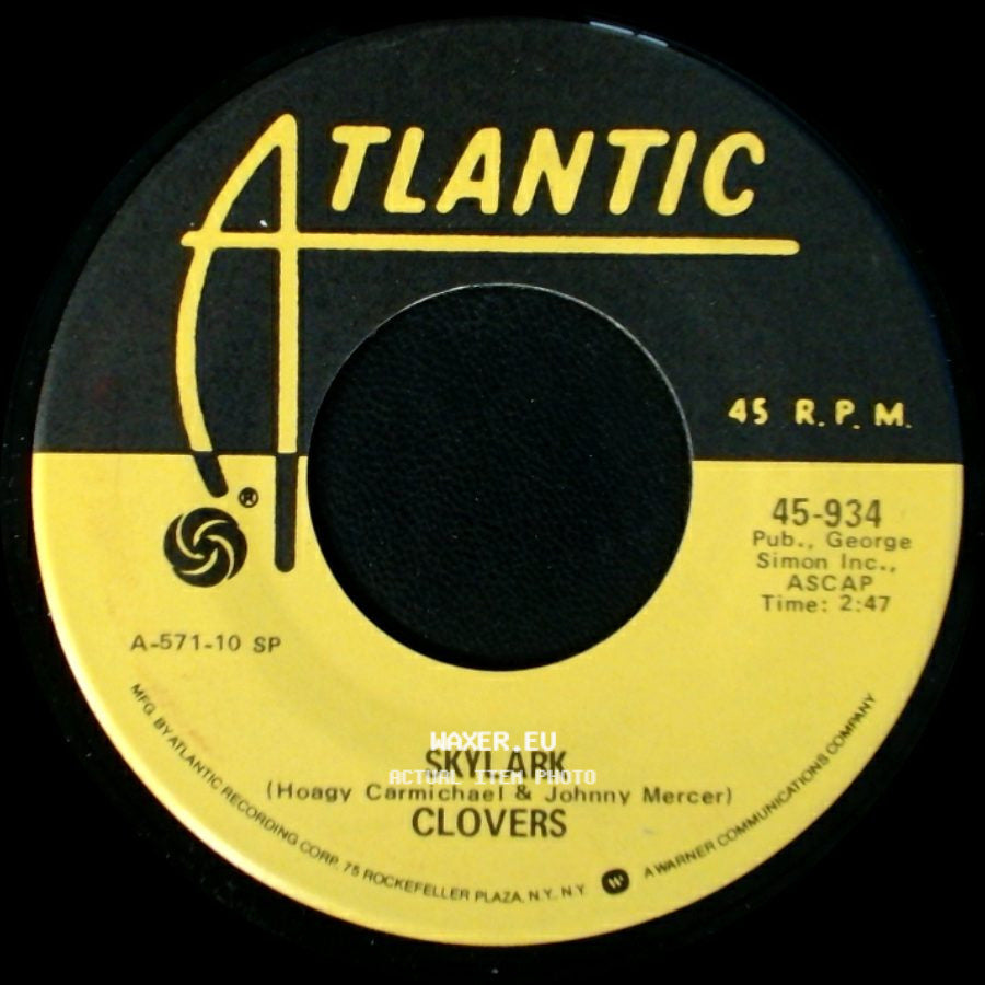 Clovers - Don't You Know I Love You / Skylark side B