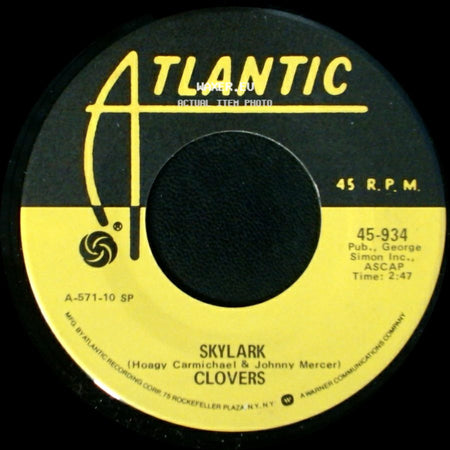 Clovers - Skylark / Don't You Know I Love You side A