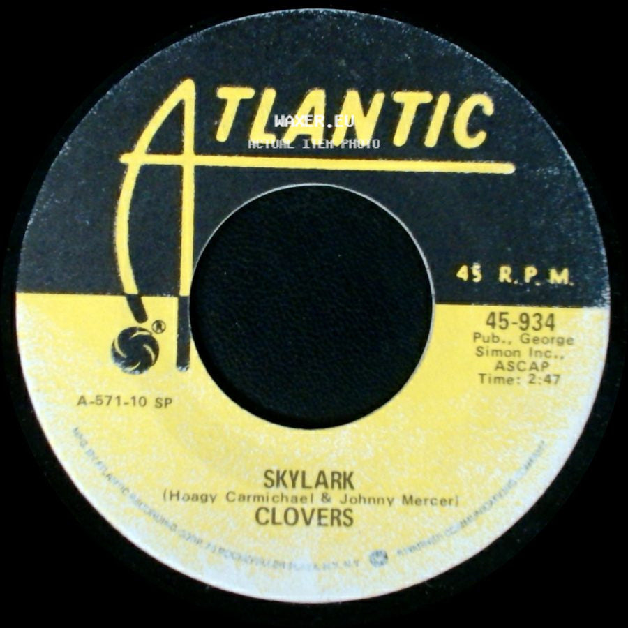 Clovers - Don't You Know I Love You / Skylark side B