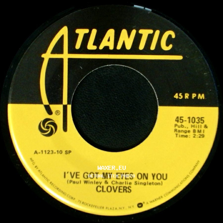 Clovers - Your Cash / Ain't Nothin' But Trash / I've Got My Eyes On You side B