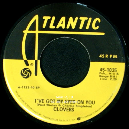 Clovers - Your Cash Ain't Nothin' But Trash / I've Got My Eyes On You side B