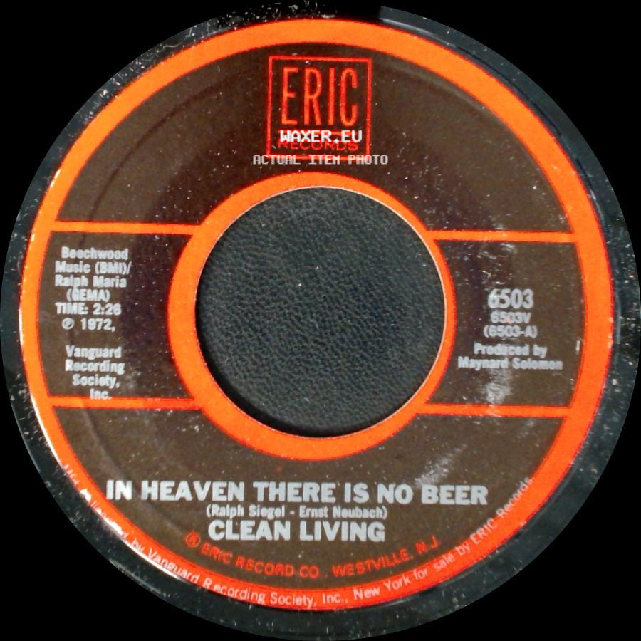Benny Bell / Clean Living - Shaving Cream / In Heaven There Is No Beer side B