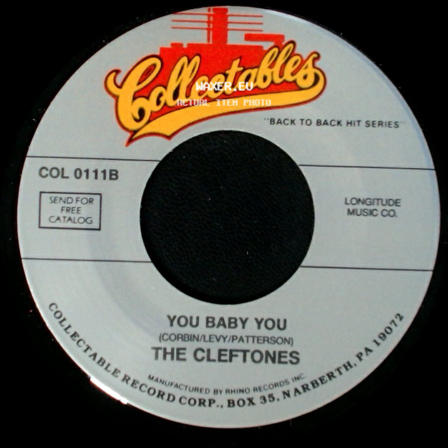The Cleftones - You Baby You / Why You Do Me Like You Do side A