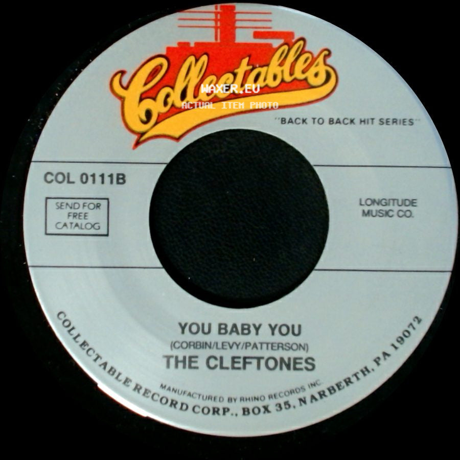 The Cleftones - You Baby You / Why You Do Me Like You Do side A