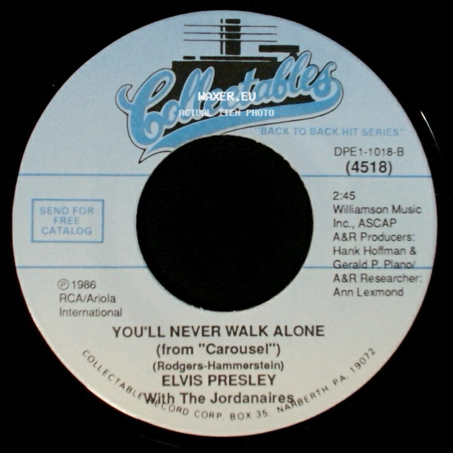Elvis Presley - You'll Never Walk Alone (From "Carousel") / Old Shep side A