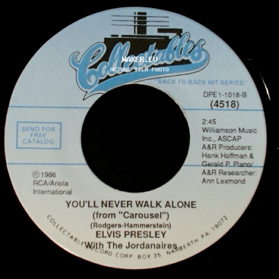Elvis Presley - You'll Never Walk Alone (From "Carousel") / Old Shep side A