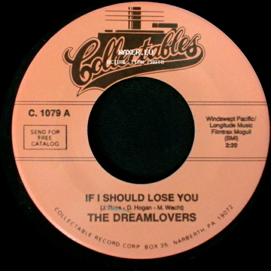 The Dreamlovers - I Miss You / If I Should Lose You side B