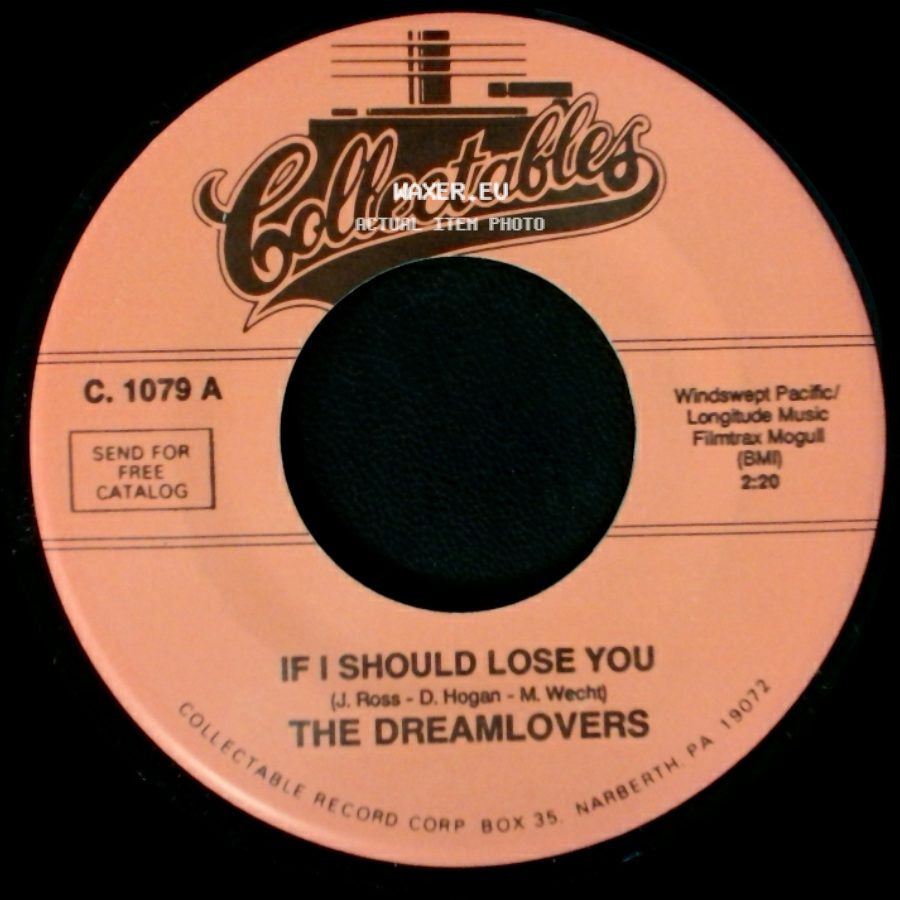 The Dreamlovers - I Miss You / If I Should Lose You side B