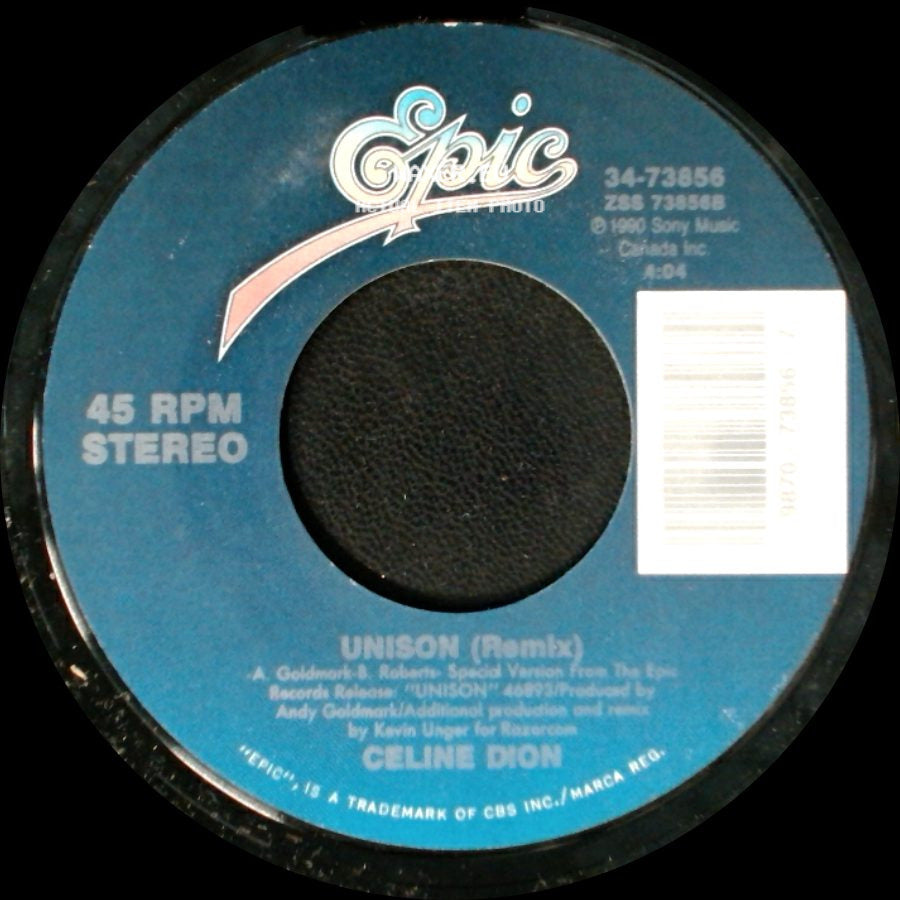 Celine Dion - The Last To Know / Unison (Remix) side B
