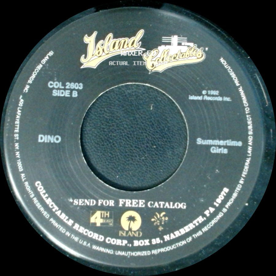 Dino - I Like It / Summertime Girls side B