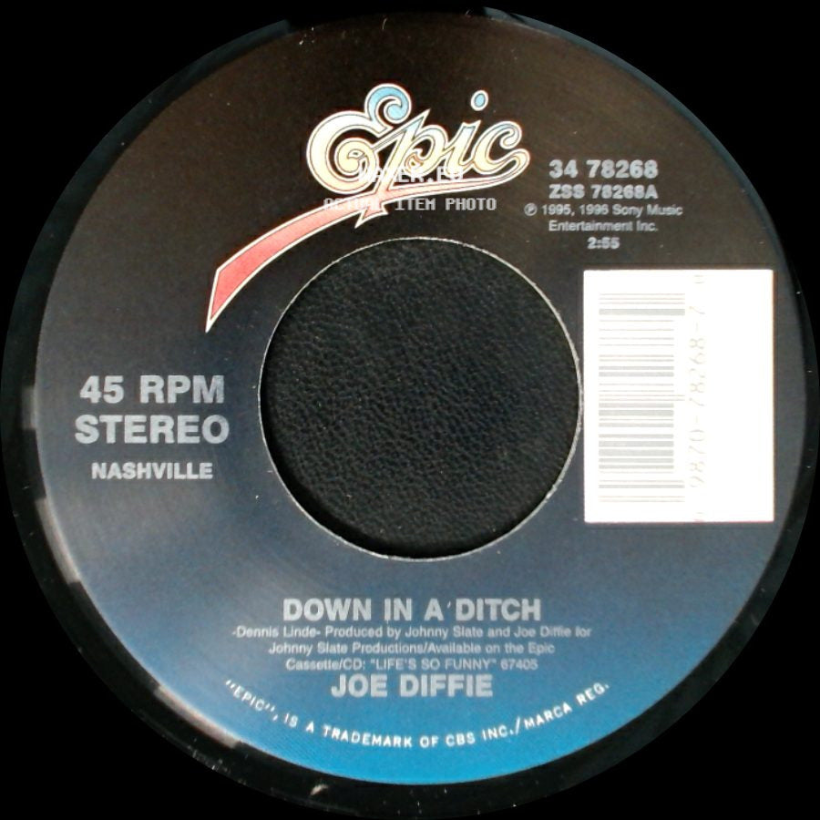 Joe Diffie - Third Rock From The Sun - Extended Dance Mix / Down In A' Ditch side B