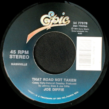 Joe Diffie - The Cows Came Home / That Road Not Taken side B