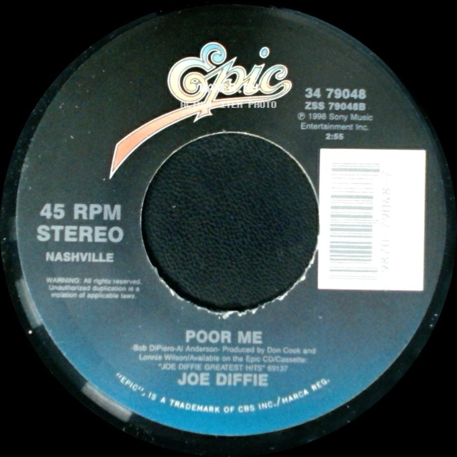 Joe Diffie - Texas Size Heartache / Poor Me side B