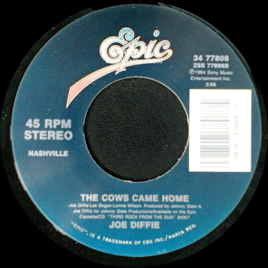 Joe Diffie - The Cows Came Home / So Help Me Girl side A