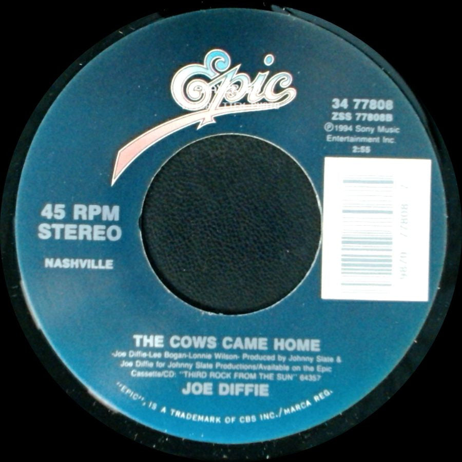 Joe Diffie - The Cows Came Home / So Help Me Girl side A