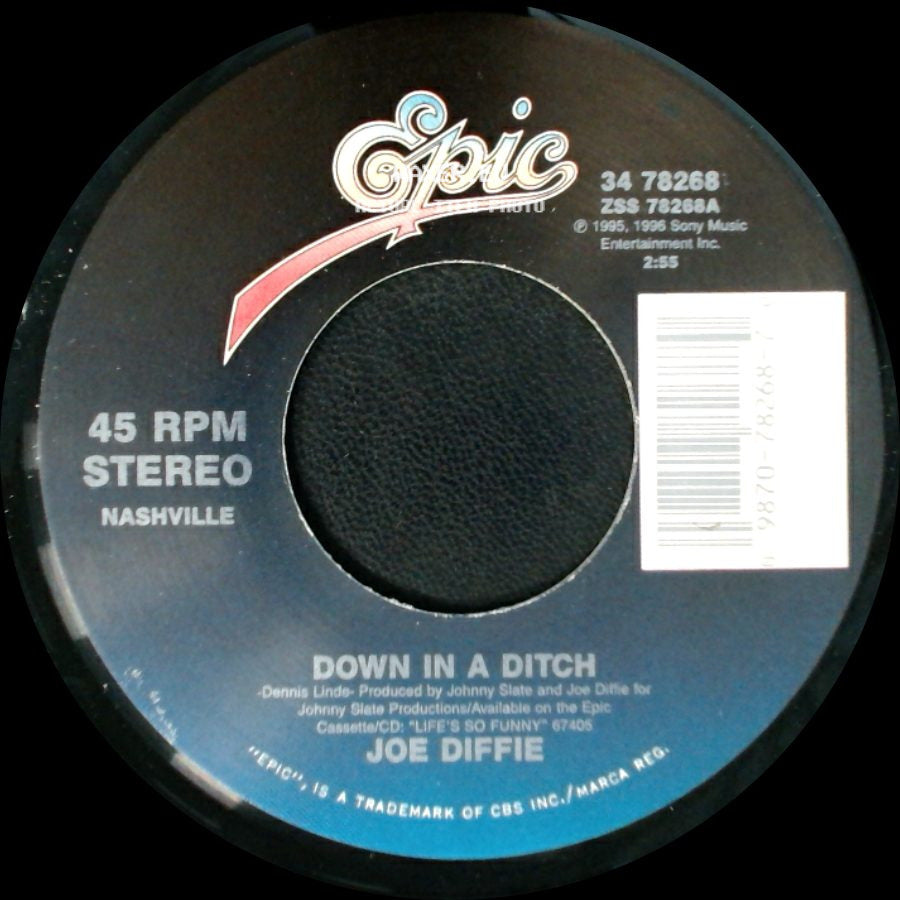 Joe Diffie - Third Rock From The Sun - Extended Dance Mix / Down In A Ditch side B