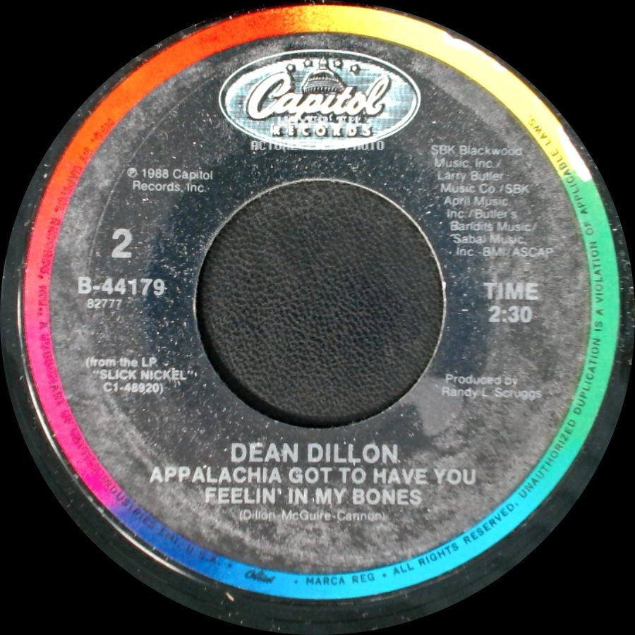 Dean Dillon - The New Never Wore Off / My Sweet Baby / Appalachia Got To Have You / Feelin' In My Bones side B