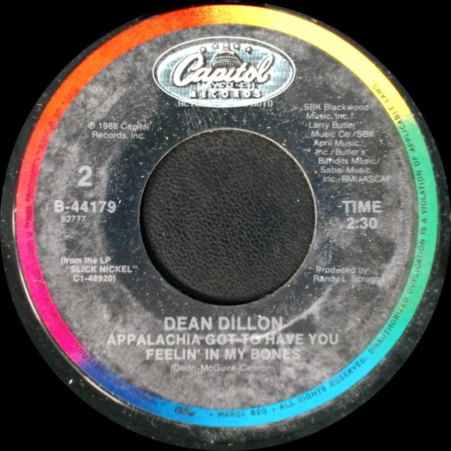 Dean Dillon - The New Never Wore Off My Sweet Baby / Appalachia Got To Have You / Feelin' In My Bones side B