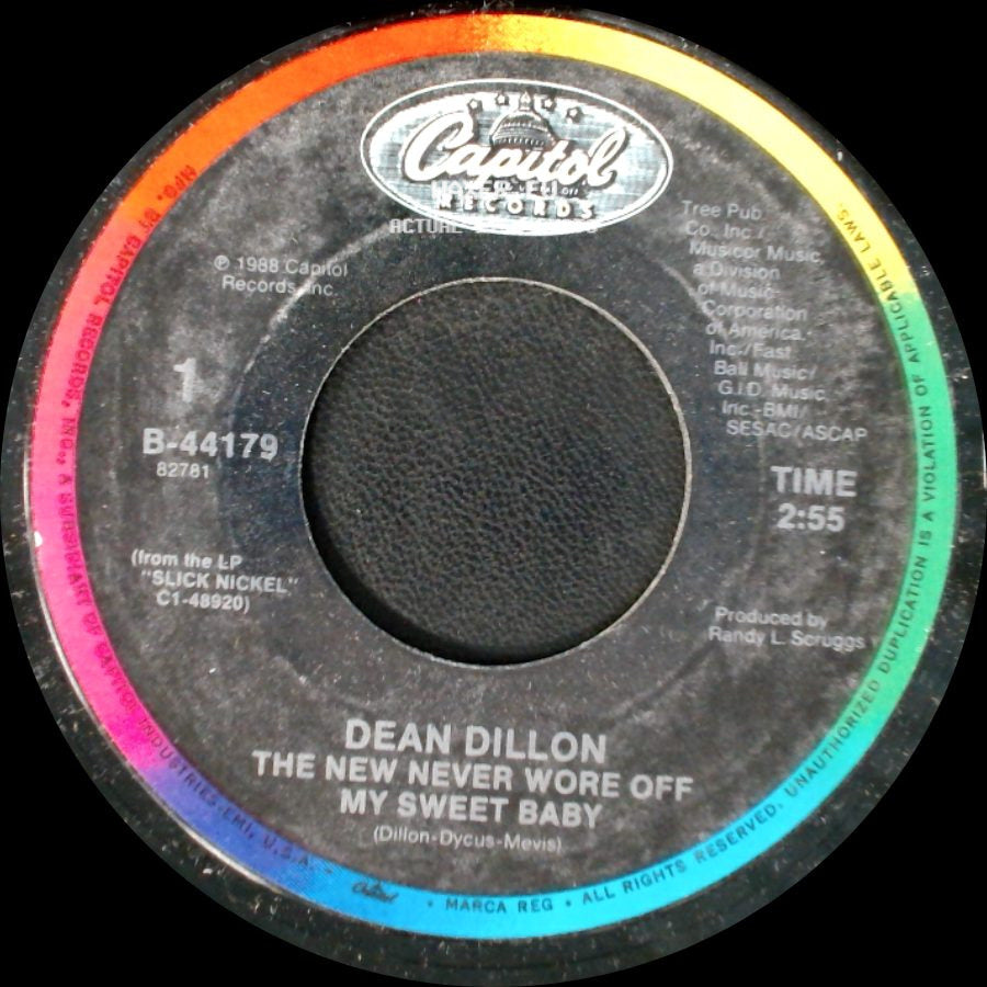 Dean Dillon - Appalachia Got To Have You / Feelin' In My Bones / The New Never Wore Off My Sweet Baby side B