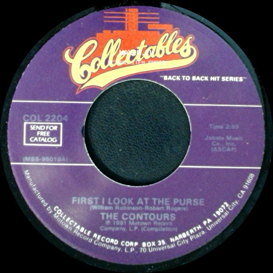 The Contours - First I Look At The Purse / Can You Do It side A