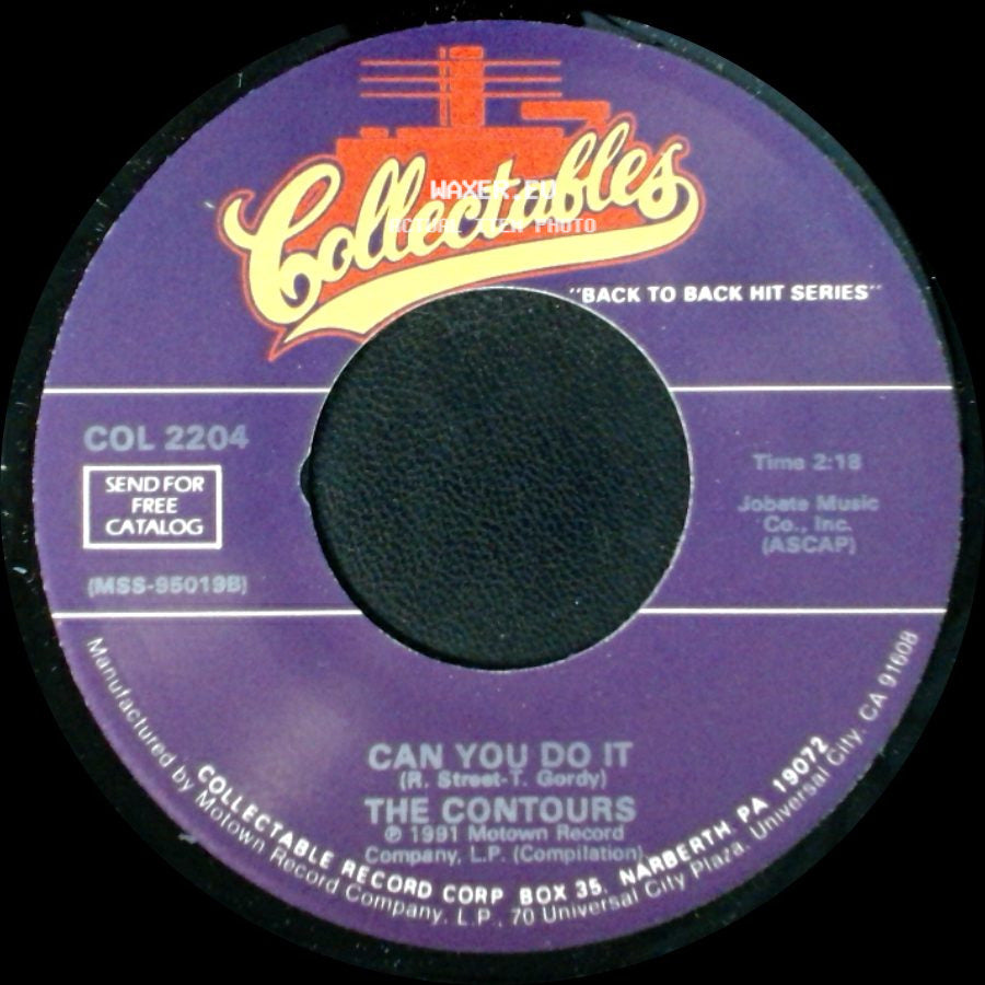 The Contours - First I Look At The Purse / Can You Do It side B