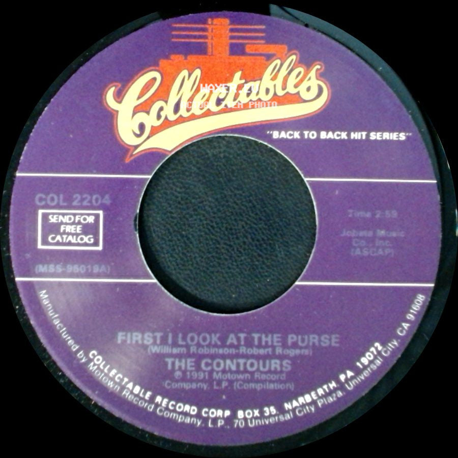 The Contours - First I Look At The Purse / Can You Do It side A