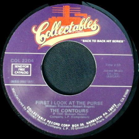 The Contours - First I Look At The Purse / Can You Do It side A