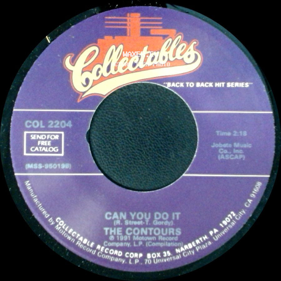The Contours - First I Look At The Purse / Can You Do It side B