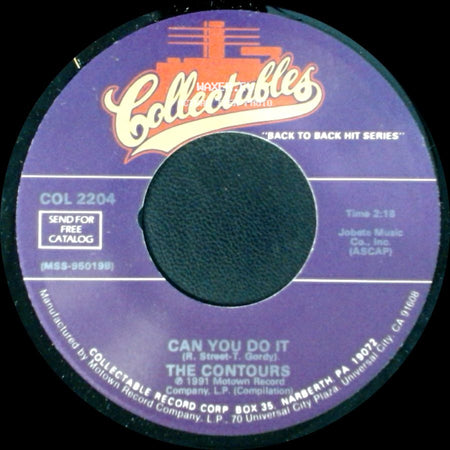 The Contours - First I Look At The Purse / Can You Do It side B