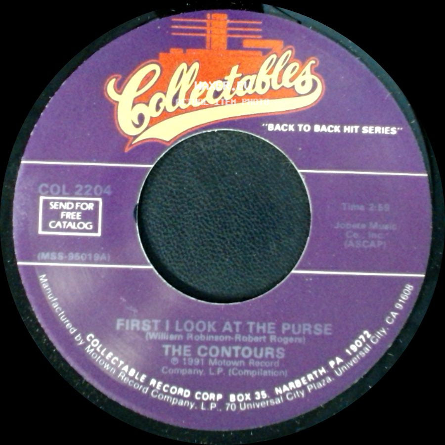 The Contours - First I Look At The Purse / Can You Do It side A