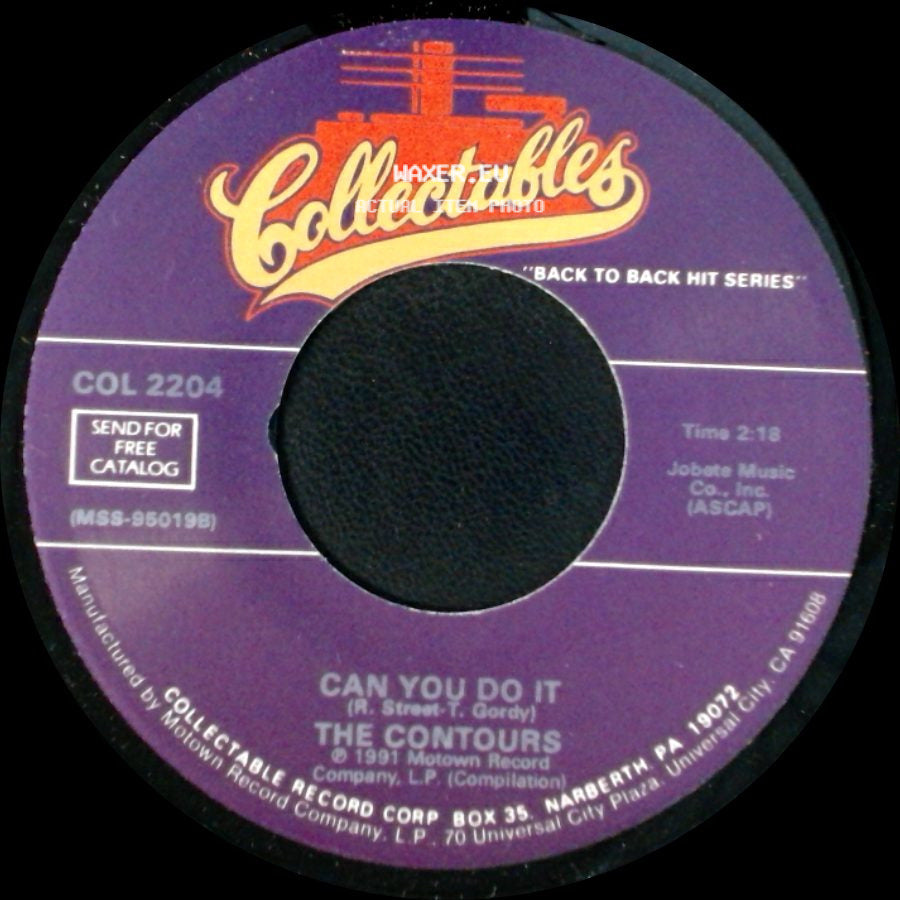 The Contours - First I Look At The Purse / Can You Do It side B
