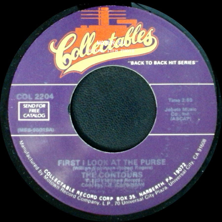 The Contours - First I Look At The Purse / Can You Do It side A
