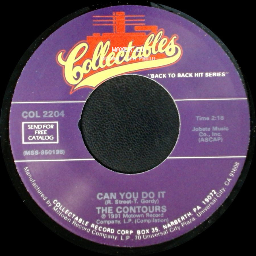 The Contours - First I Look At The Purse / Can You Do It side B