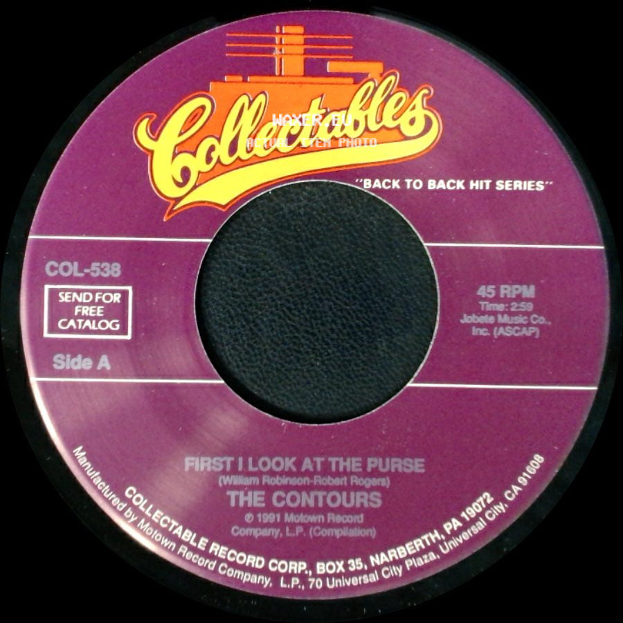 The Contours - First I Look At The Purse / Can You Do It side A