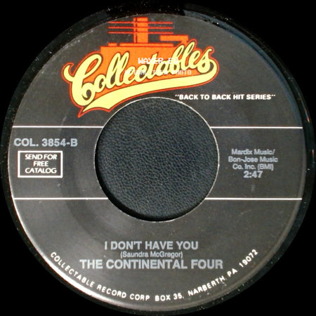 The Continental Four - Day By Day (Every Minute Of The Hour) / I Don't Have You side B