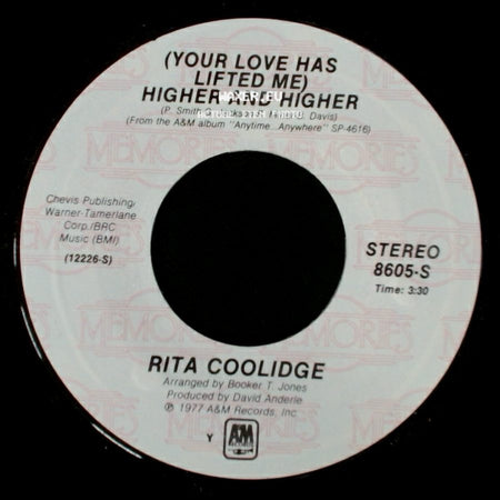 Rita Coolidge - We're All Alone / (Your Love Has Lifted Me) Higher And Higher side B
