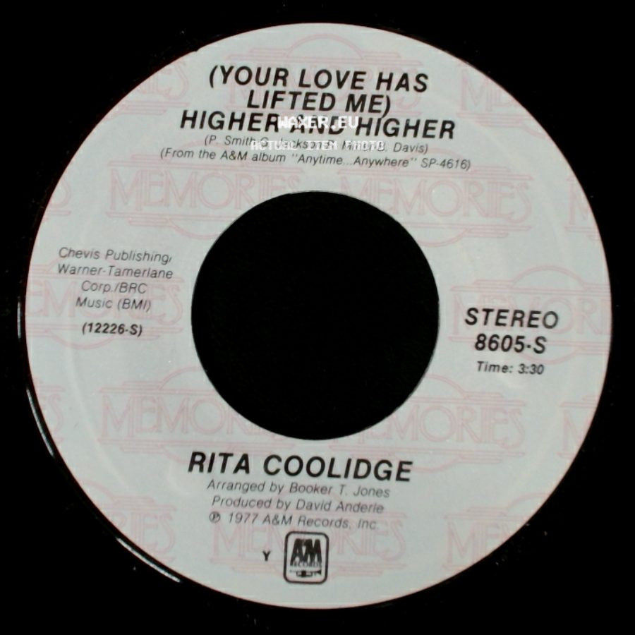 Rita Coolidge - We're All Alone / (Your Love Has Lifted Me) Higher And Higher side B