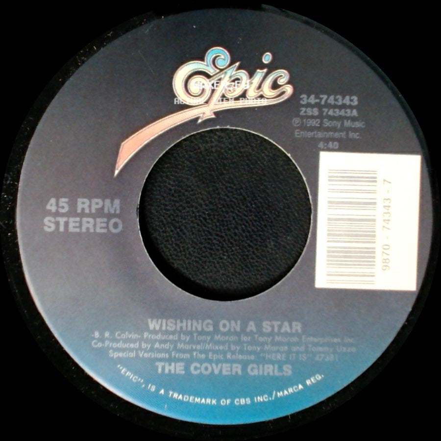 The Cover Girls - Funk Boutique / Wishing On A Star side B