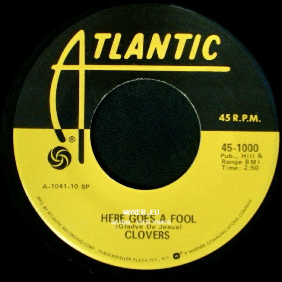 Clovers - Here Goes A Fool / Good Lovin' side A