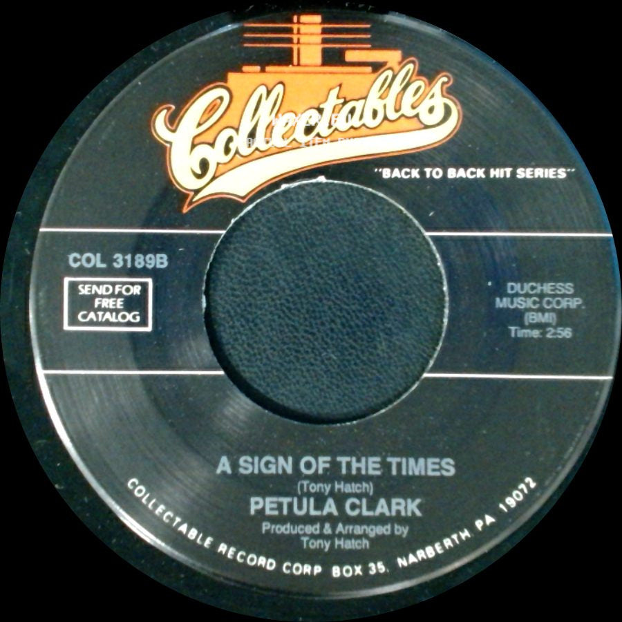 Petula Clark - A Sign Of The Times / My Love side A