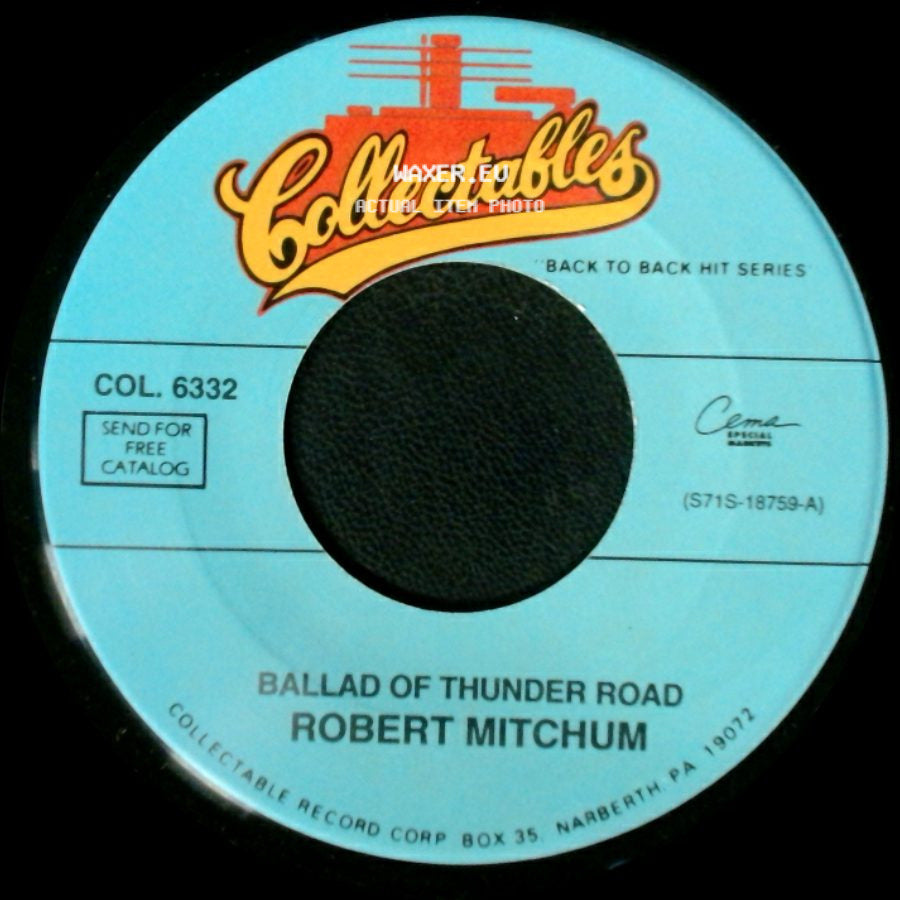 Roy Clark / Robert Mitchum - The Tips Of My Fingers / Ballad Of Thunder Road side B