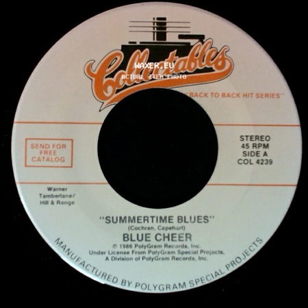 Blue Cheer / Five Man Electrical Band - Summertime Blues / Signs side A