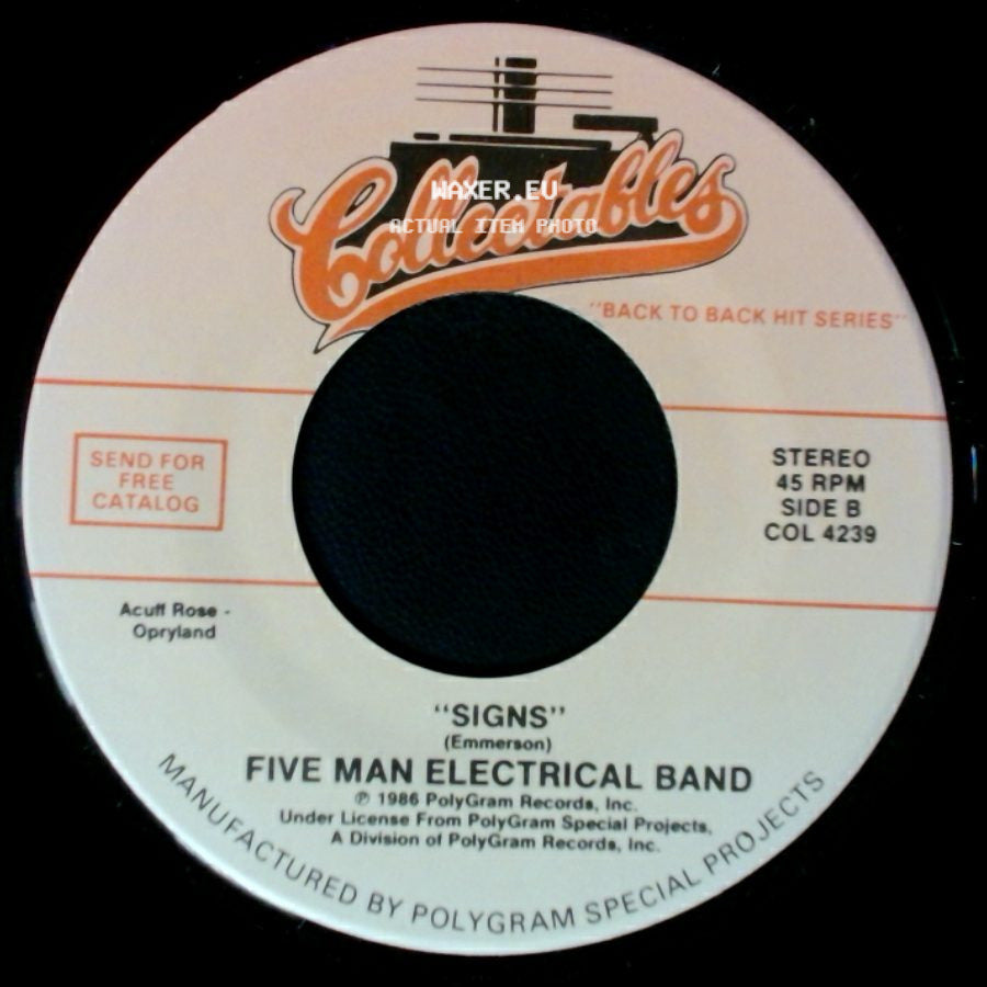 Blue Cheer / Five Man Electrical Band - Summertime Blues / Signs side B