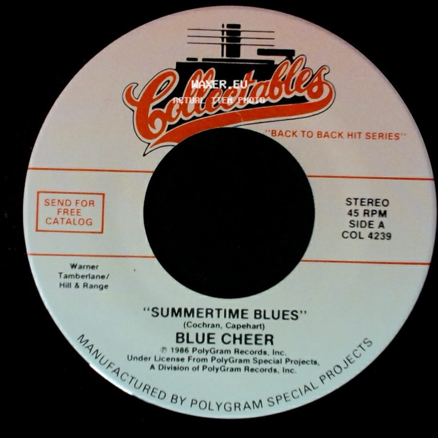 Blue Cheer / Five Man Electrical Band - Summertime Blues / Signs side A