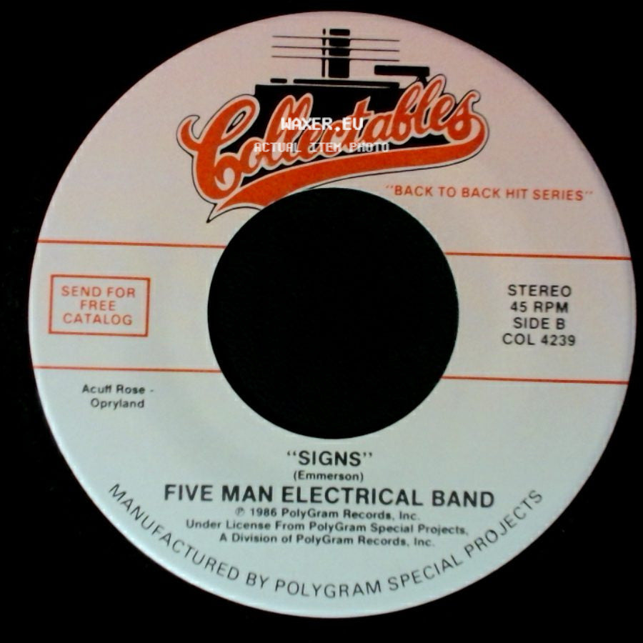 Blue Cheer / Five Man Electrical Band - Summertime Blues / Signs side B