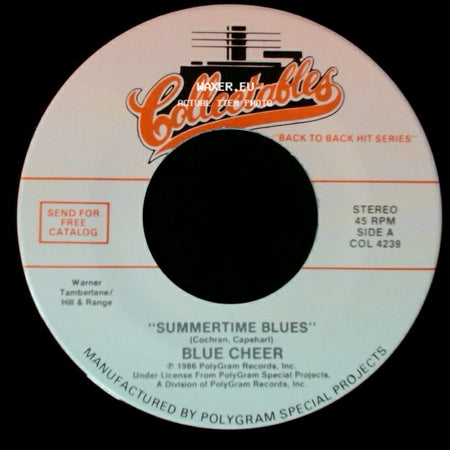 Blue Cheer / Five Man Electrical Band - Summertime Blues / Signs side A