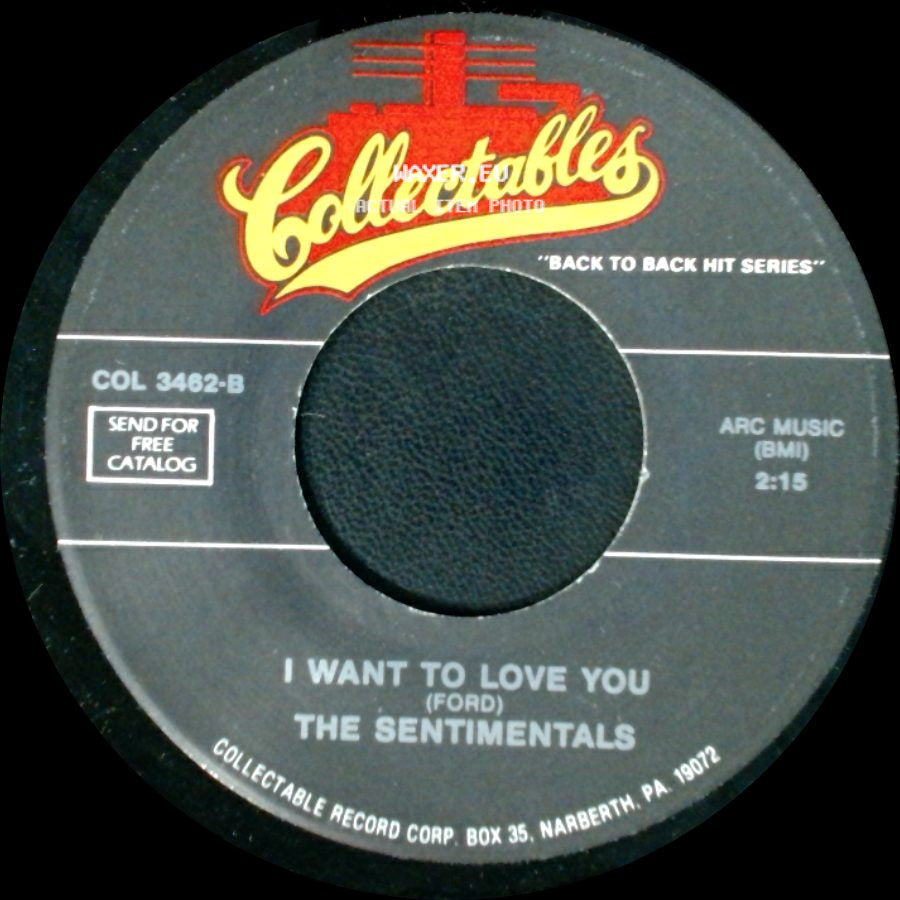 The Blue Jays / The Sentimentals - The White Cliffs Of Dover / I Want To Love You side B