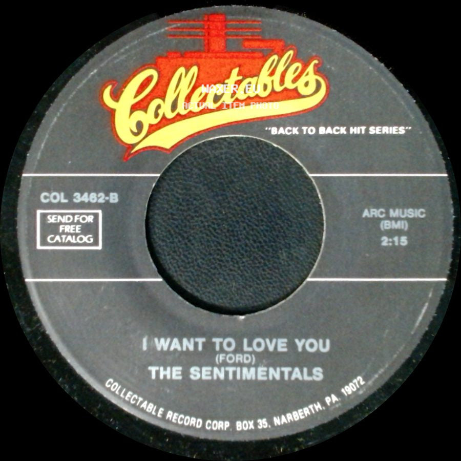 The Blue Jays / The Sentimentals - The White Cliffs Of Dover / I Want To Love You side B